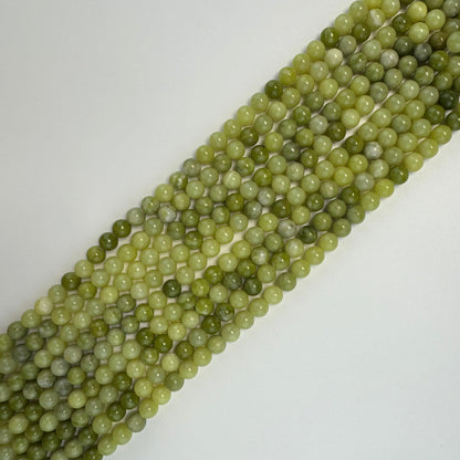 South Jade Serpentine Polished Round Beads image 3