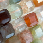 Multicolor Rutilated Quartz Square Beads image 3