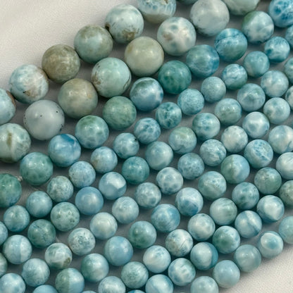 Larimar AAA Polished Round Beads image 5