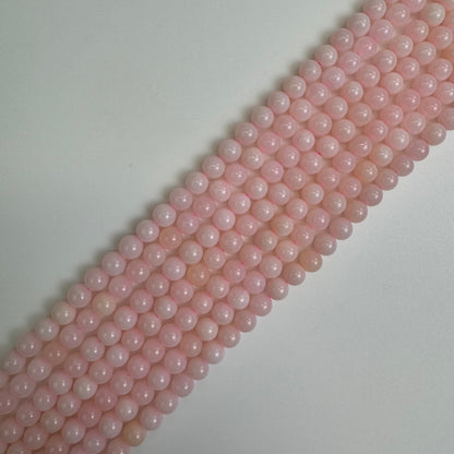 Pink Opal AAAA Polished   Round Beads image 0