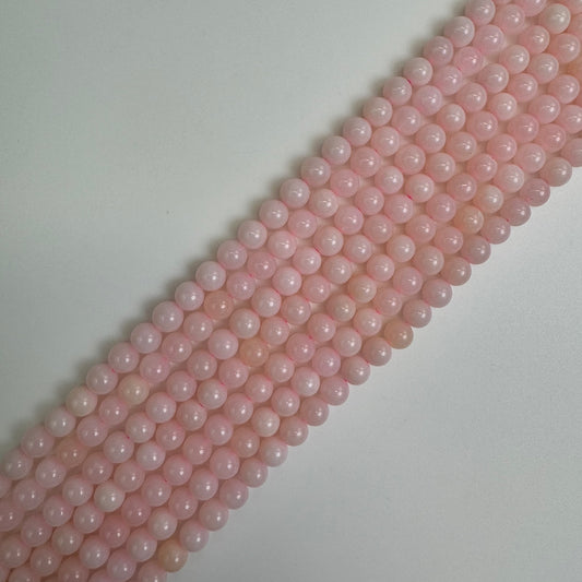Pink Opal AAAA Polished   Round Beads image 0