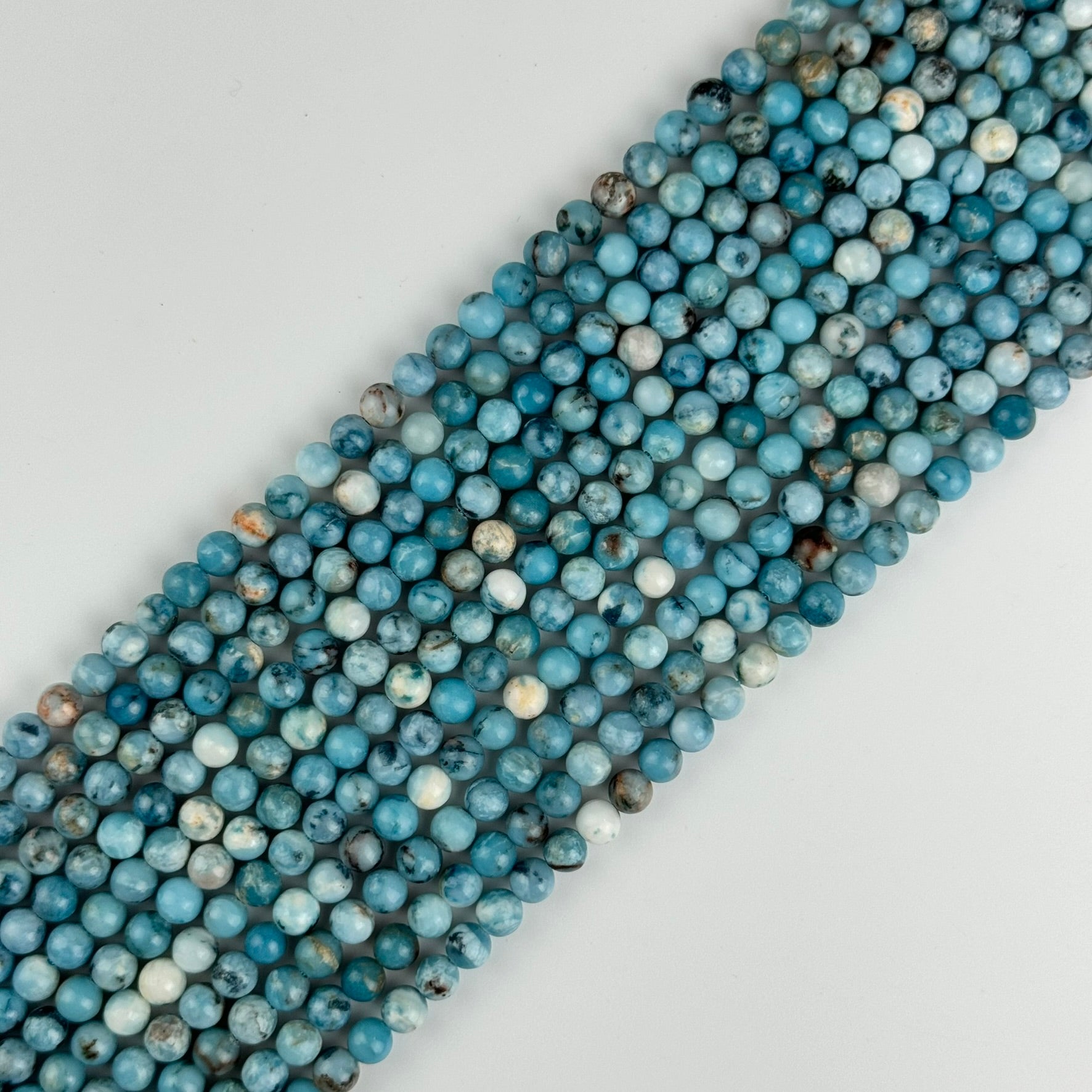 Blue Quartz Polished Round Beads image 3
