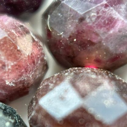 Faceted Tourmaline Rondelle Beads (6x4mm) image 5