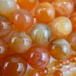 Orange Botswana Carnelian Polished Round Beads image 4