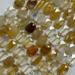 Golden Healer Rectangular Faceted Cushion Cut 10xÂ8 mm Beads image 7
