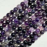 Purple Fluorite Polished  Round Beads image 4