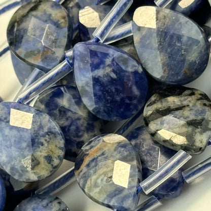 Sodalite Faceted Pear Shape Beads image 2