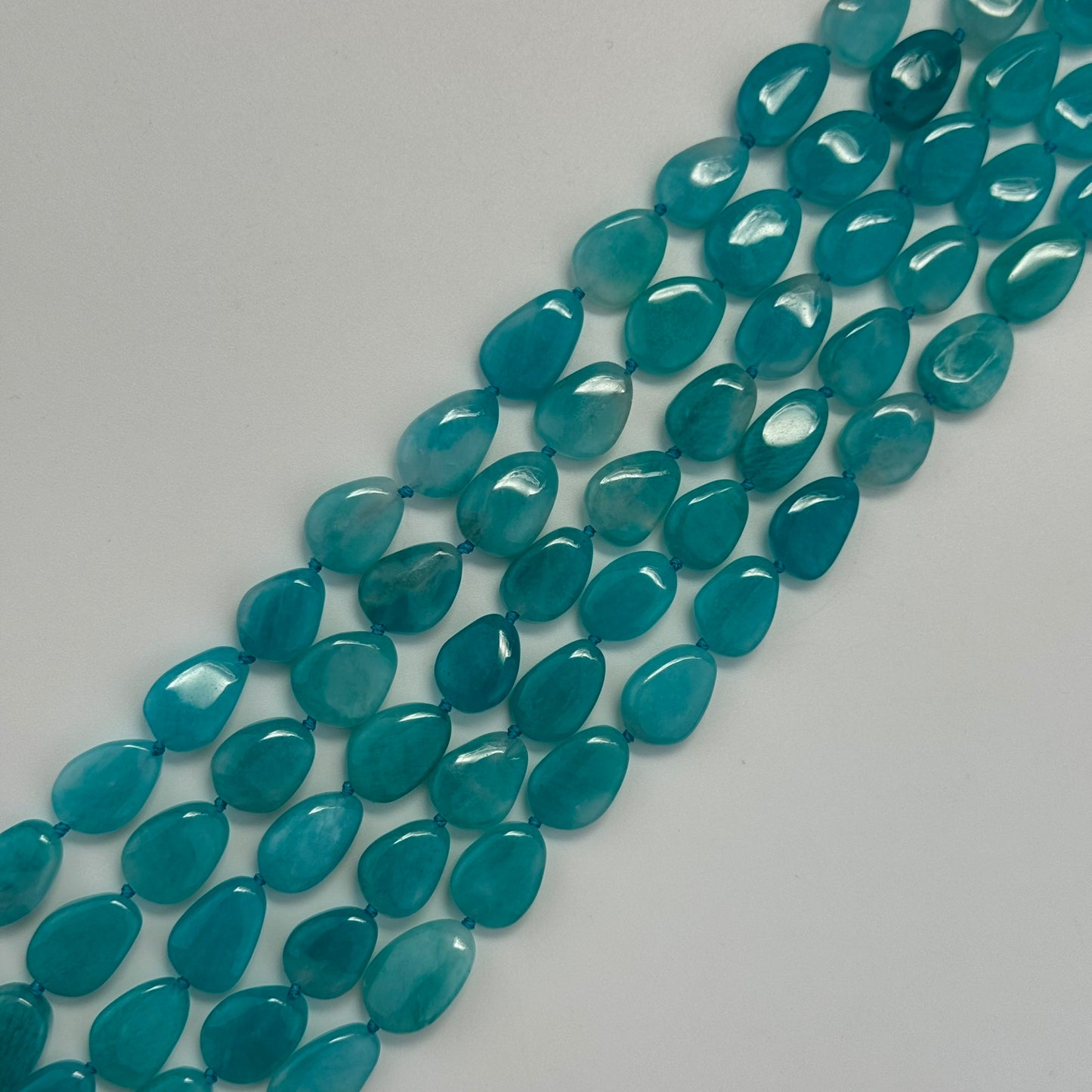 Amazonite Freeform Gemstone Beads - AA Quality image 0