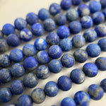 Lapis Lazuli Frosted Round Beads image 5
