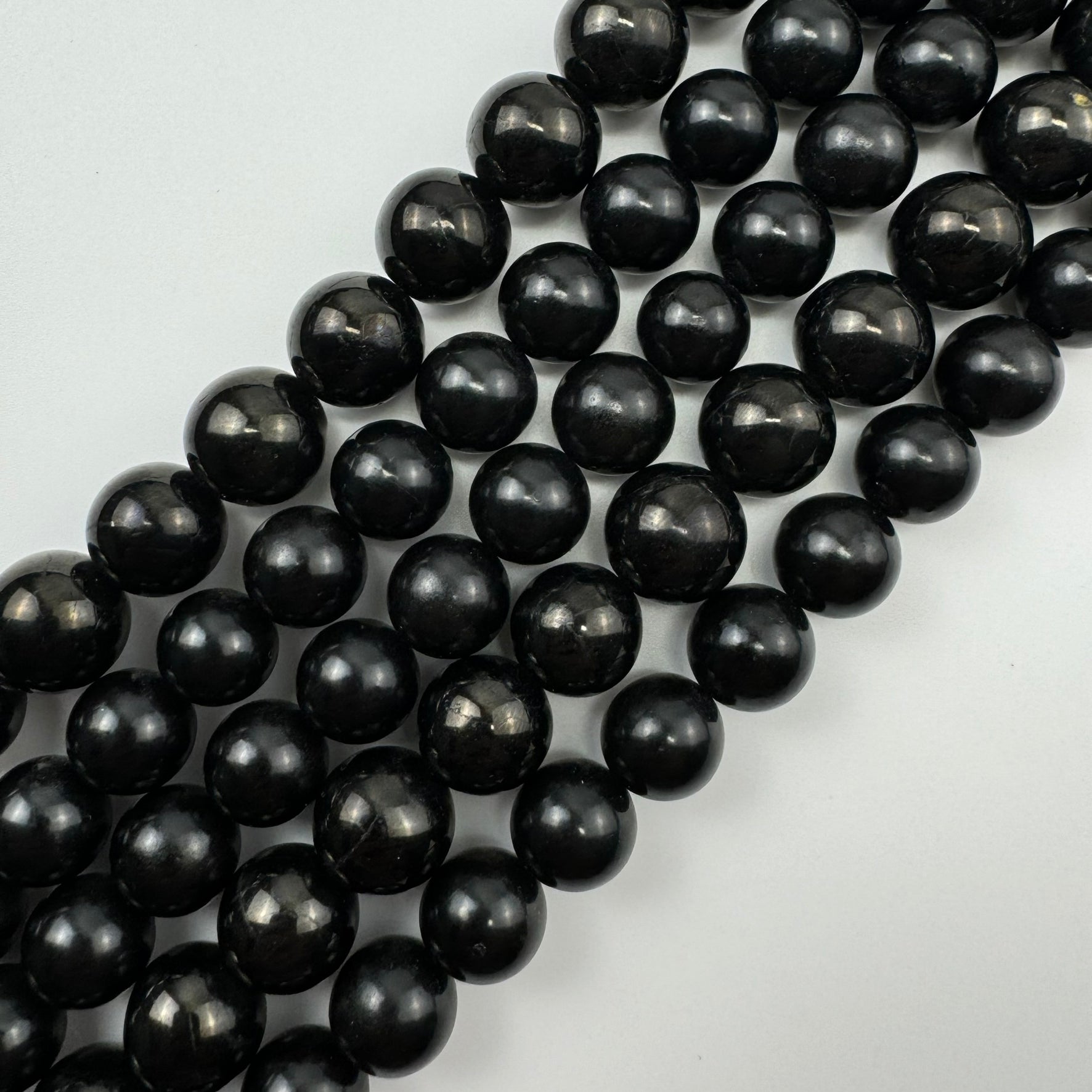 Jet Polished  Round Beads image 0