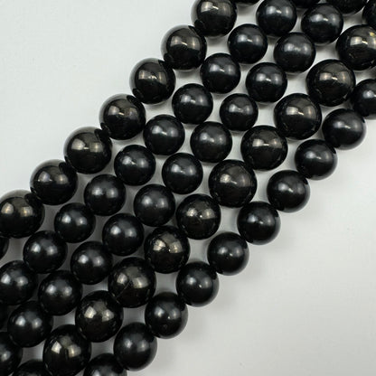Jet Polished  Round Beads image 0