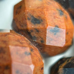 Mohagany Obsidian Faceted Rondelle Beads image 6