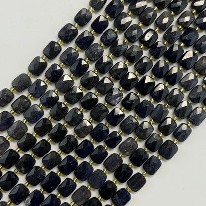 Iolite Rectangular Faceted Cushion Cut 10xÂ8 mm Beads image 0