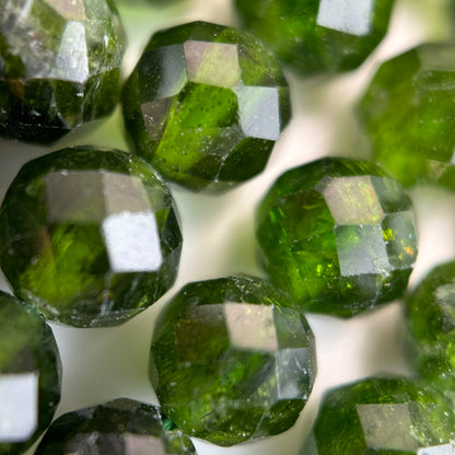 Diopside Faceted Round Beads (A & AA Quality) image 7