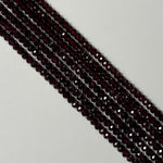 Rhodolite Garnet Faceted Rondelle Beads image 4