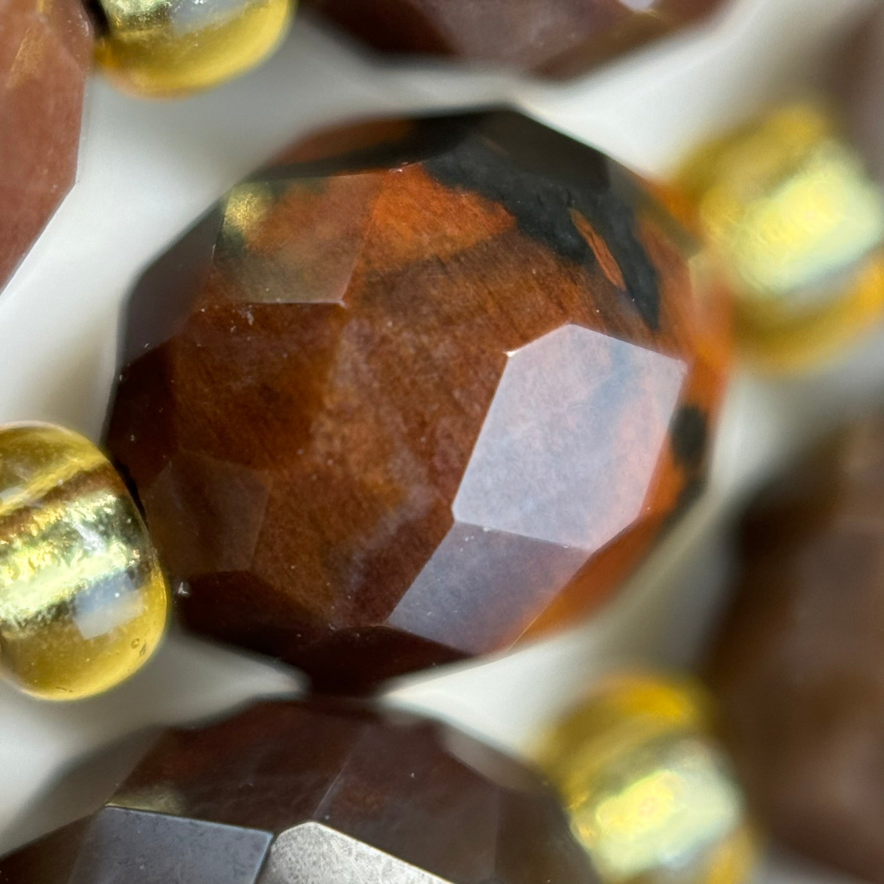 Petrified Wood  Faceted Barrel 8 Beads image 6