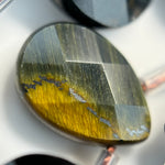 Blue Tiger's Eye Faceted Pear Shape Beads image 1