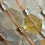 Citrine Octahedron Beads image 1
