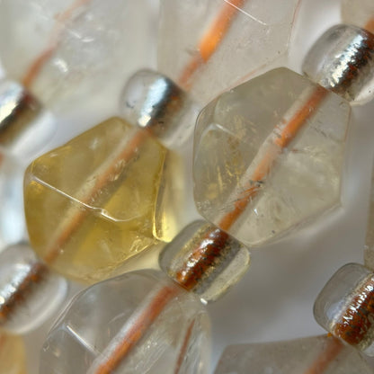 Citrine Octahedron Beads image 1