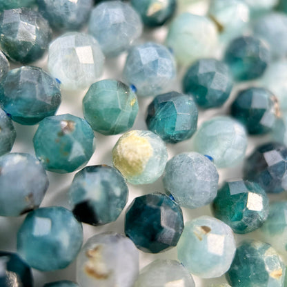 Blue Tourmaline Faceted Round Beads image 5