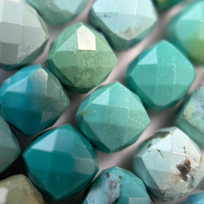 Turquoise Square Beads image 5