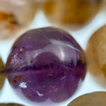 Natural African Ametrine with Goethite Polished Round Beads (12mm) image 2