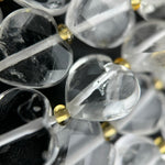 Clear Quartz Faceted Heart 12ÃƒÆ’Ã†â€™Ãƒâ€ Ã¢â‚¬â„¢ÃƒÆ’Ã‚Â¢ÃƒÂ¢Ã¢â‚¬Å¡Ã‚Â¬ÃƒÂ¢Ã¢â€šÂ¬Ã‚Â12 mm Beads image 1