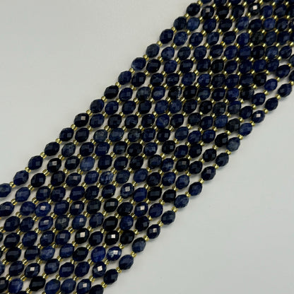 Sodalite AA Faceted Barrel 8 Beads image 0