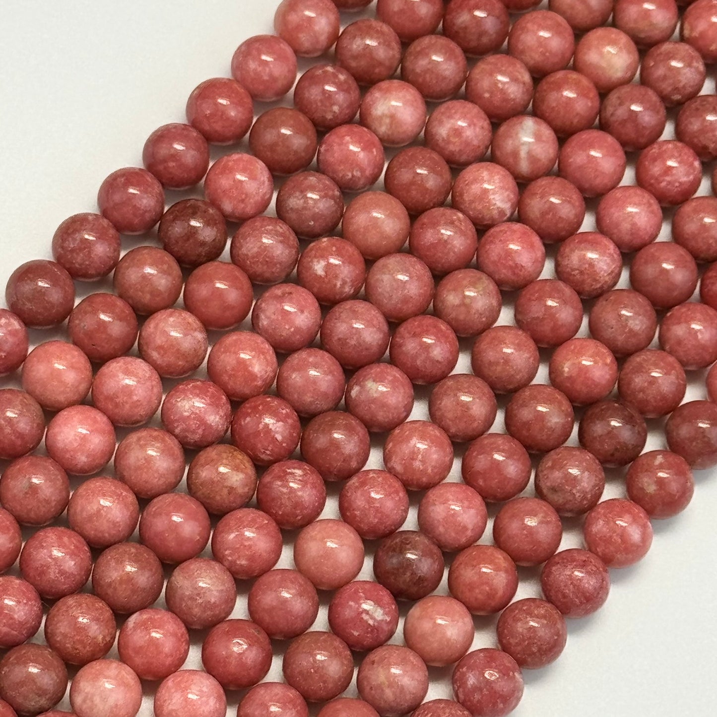Thulite Polished  Round Beads image 6