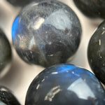 Black Labradorite Polished Round Beads image 12