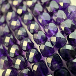 Amethyst Faceted Square Beads image 2