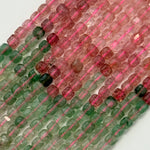Multicolor Strawberry Quartz Square Beads image 3