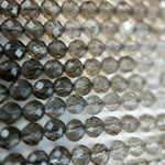 Smoky Quartz Faceted Round Beads 2.8-4.5mm image 3