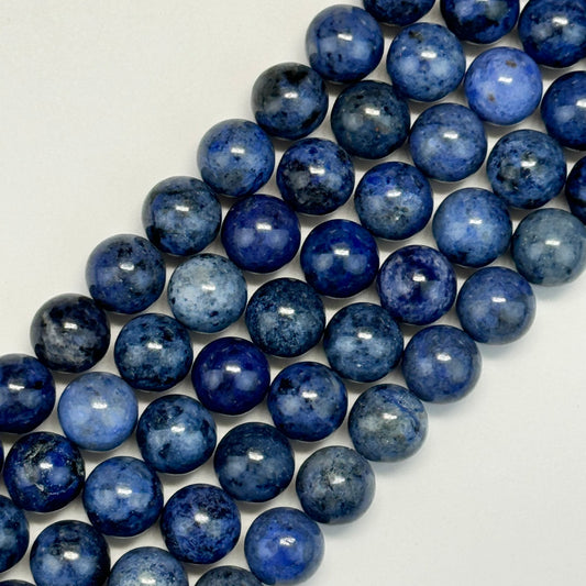 Dumortierite Polished Round Beads image 0