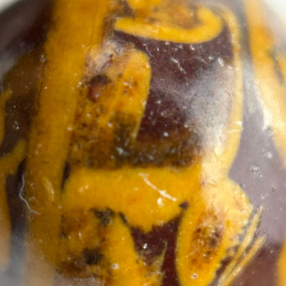 Calligraphy Stone Polished Round Beads image 3