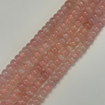 Rose Quartz Flat Rondelle Polished Beads image 2