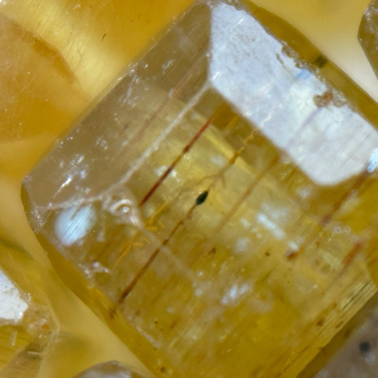 Golden Apatite Square Beads- A quality image 2