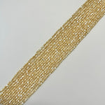 Beige Mother of Pearl Faceted Round Beads image 3