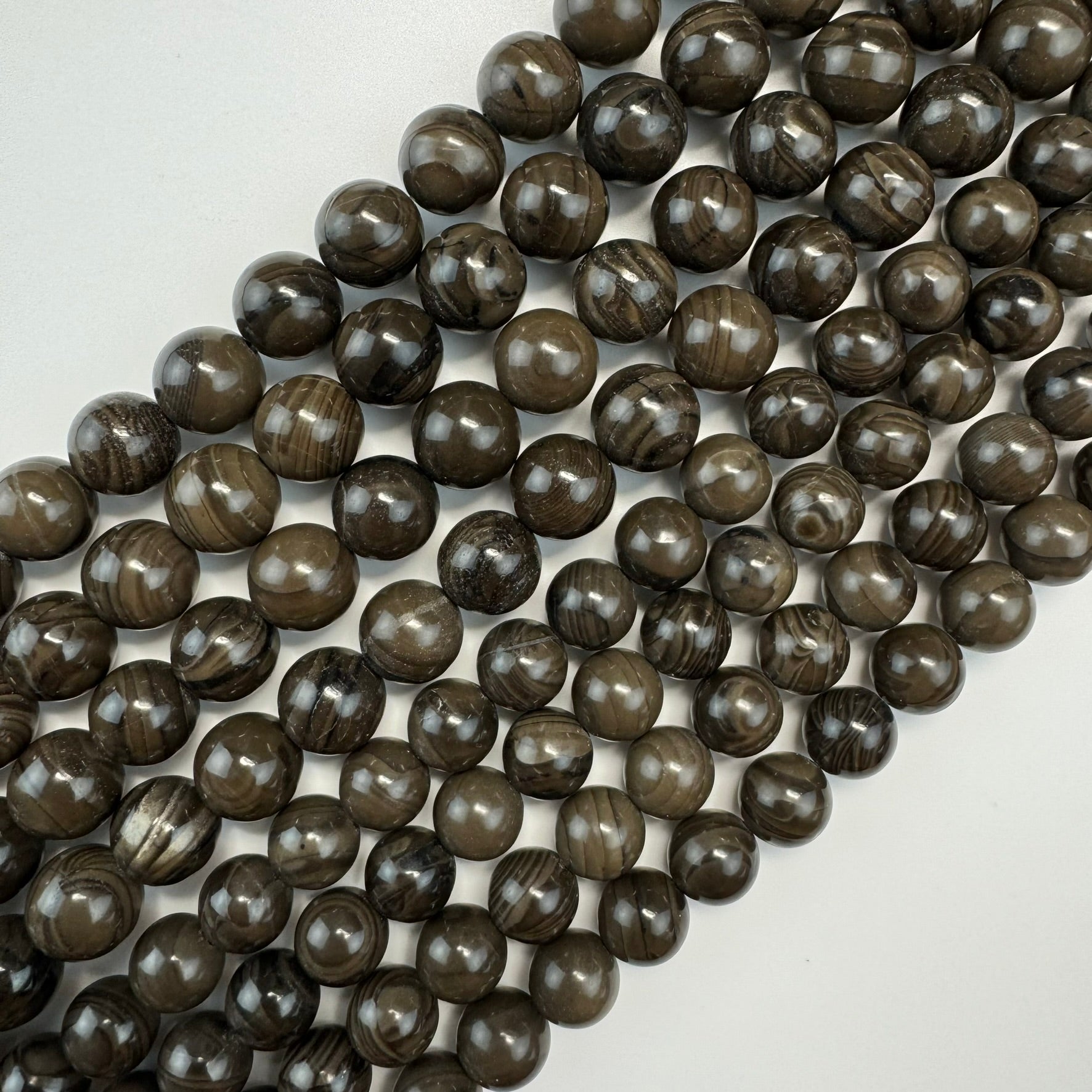 Coffee Bean Jasper Polished  Round Beads image 3
