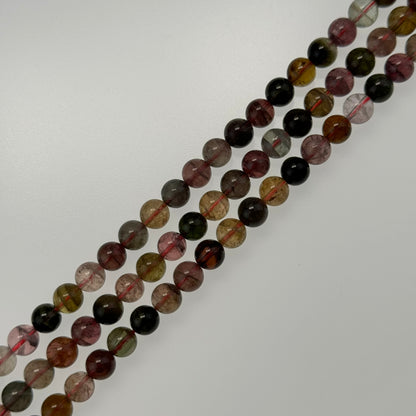 Tourmaline Polished Round Beads  - AA Quality image 5