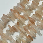 Singing Crystal Quartz Blade Polished Beads image 2