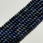 Dumortierite Rondelle Polished Beads image 3