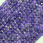 Amethyst Faceted Square Beads image 8