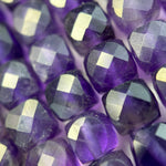 Amethyst Faceted Square Beads image 6