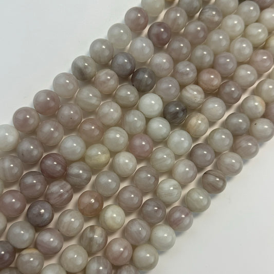 Pink Quartz Polished Round Beads
