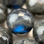 Black Labradorite Polished Round Beads image 11