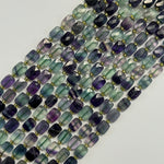 Rainbow Fluorite Rectangular Faceted Cushion Cut 10xÂ8 mm Beads image 6