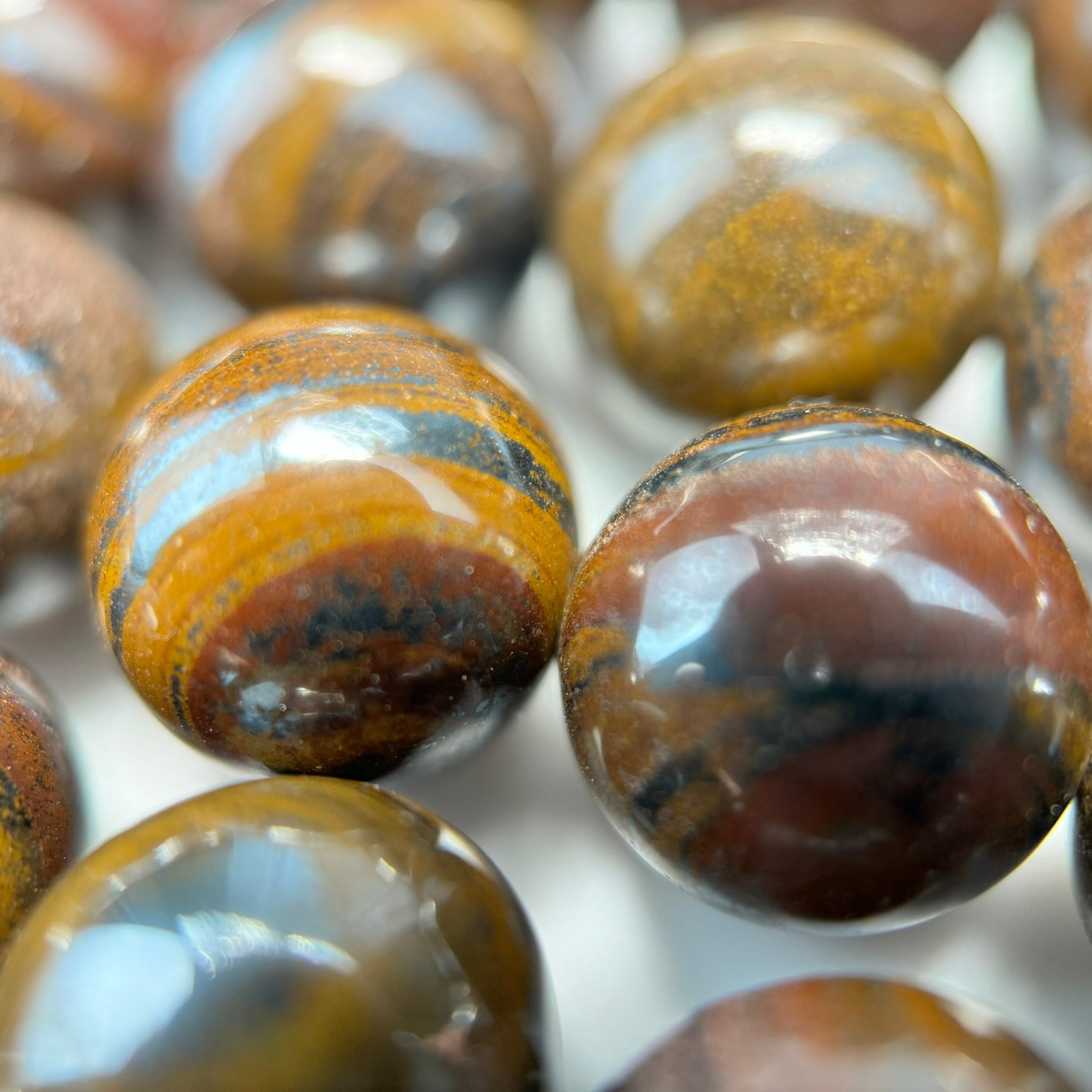 Tiger Iron Polished Round Beads image 6