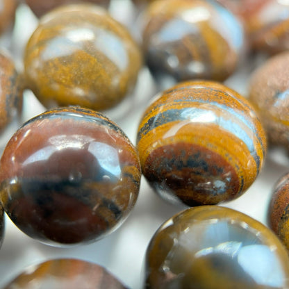 Tiger Iron Polished Round Beads image 6