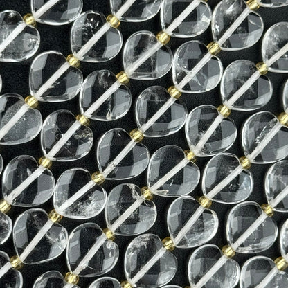 Clear Quartz Faceted Heart 12ÃƒÆ’Ã†â€™Ãƒâ€ Ã¢â‚¬â„¢ÃƒÆ’Ã‚Â¢ÃƒÂ¢Ã¢â‚¬Å¡Ã‚Â¬ÃƒÂ¢Ã¢â€šÂ¬Ã‚Â12 mm Beads image 4